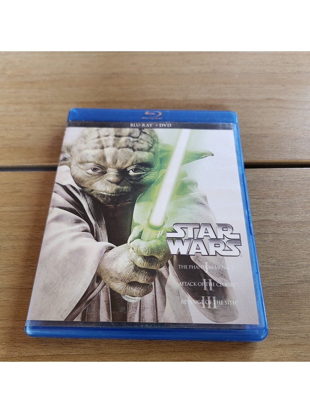Star Wars Trilogy Episodes I, II, III 1 2 3 Bluray Only No DVD, Good Condition